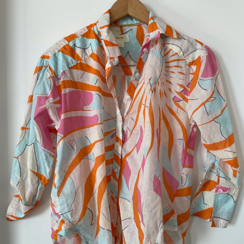 Anthropologie Maeve button-up top